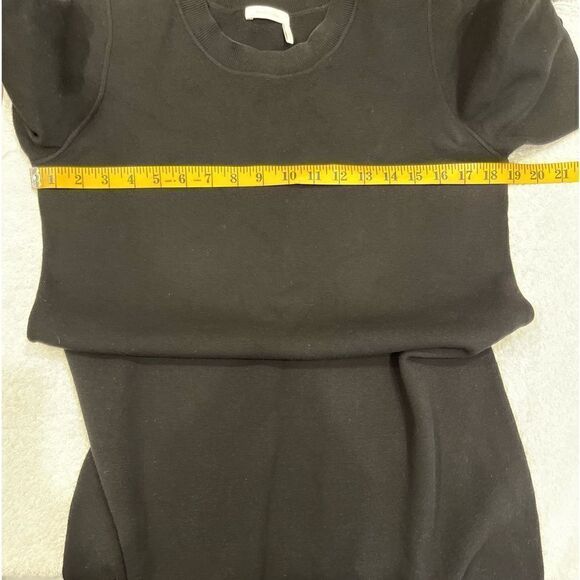 See By Chloe Black Frill Edge Short Sleeves Knit Mini Dress.Size M - Picture 15 of 15